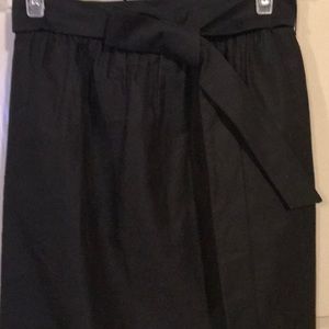 J. Crew Tie-Waist Faille Skirt G8783